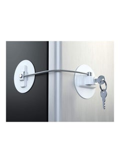 XiuWoo Highly Secured Refrigerator Lock With 2 Keys White  - Image 1