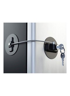 XiuWoo Highly Secured Refrigerator Lock With Keys Black  - Image 1