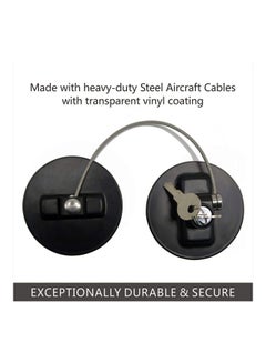 XiuWoo Highly Secured Refrigerator Lock With Keys Black  - Image 5