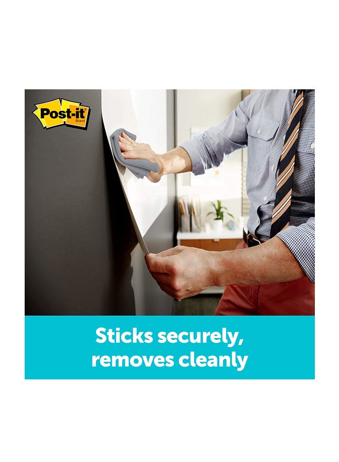 ثري ام لوحة بسطح جاف قابل للمسح الجاف 60X90 سم، لون أبيض - Image 3