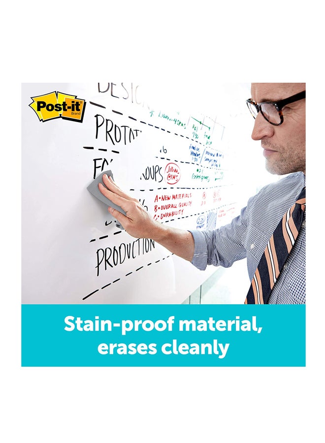 ثري ام لوحة بسطح جاف قابل للمسح الجاف 60X90 سم، لون أبيض - Image 4