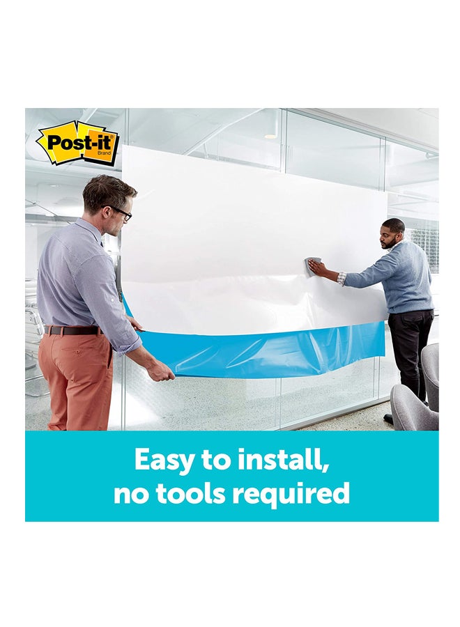 ثري ام لوحة بسطح جاف قابل للمسح الجاف 60X90 سم، لون أبيض - Image 5