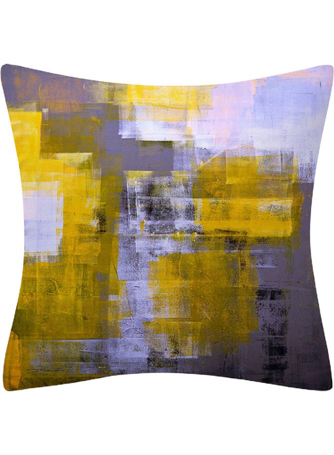 غطاء وسادة من البوليستر مزين بطبعة متعدد الألوان 45x45سم 