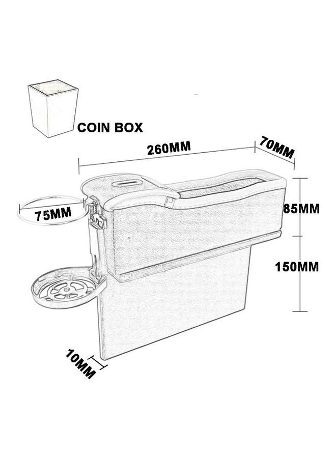 Right-side Multifunctional Seat Gap Storage Box
