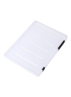 Generic Transparent Document Plastic Case For Magazines Black 