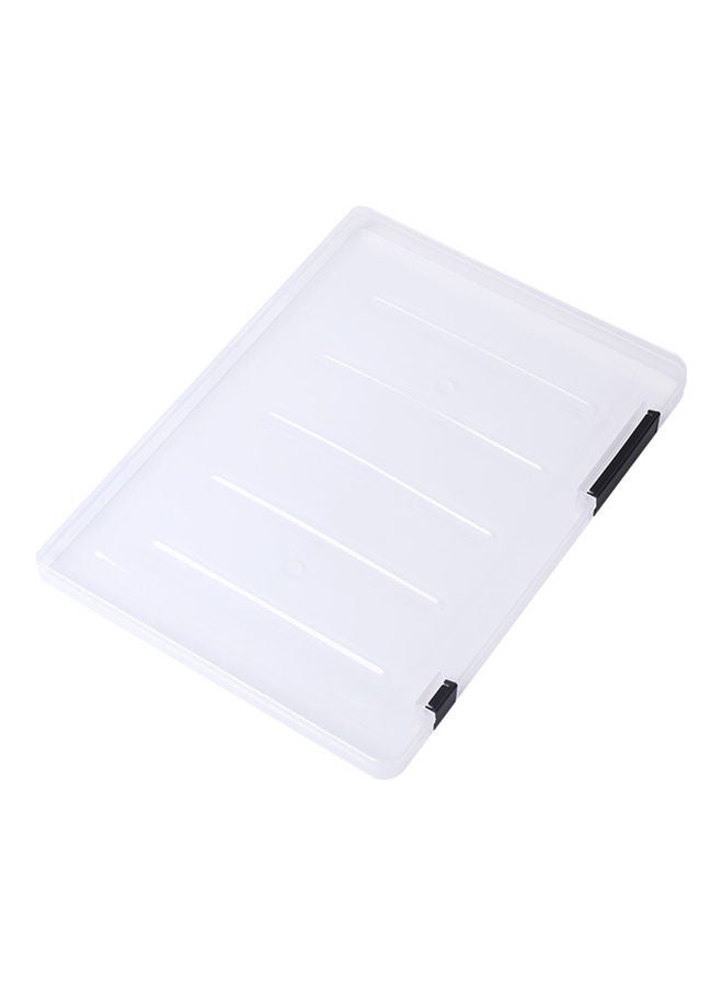 Generic - Transparent Document Plastic Case For Magazines Black - Image 1
