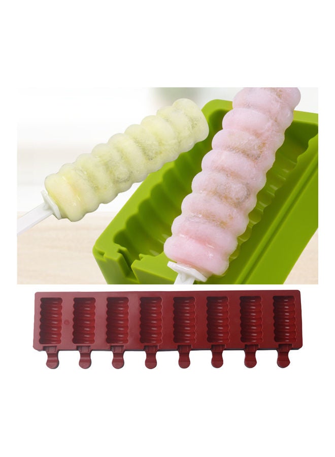 8-Cavity Homemade DIY Silicone Caterpillar Mould Brown 39.5x12x3cm  - Image 4