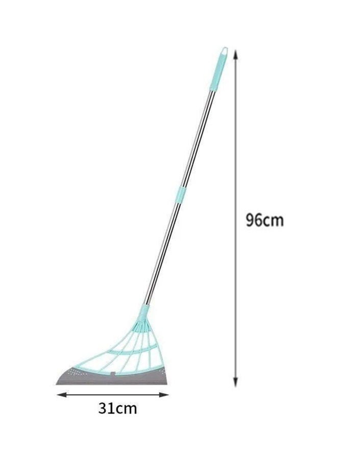 Non-Stick Silicone Floor Wipe Scraper Green/Silver 96x31cm
