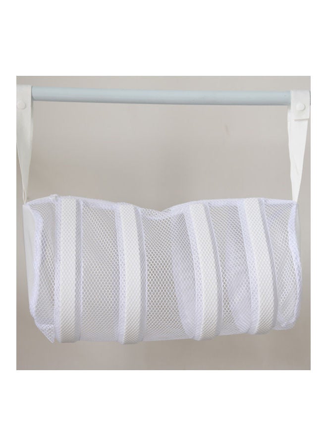 Wash Bag Wear-resistant with Zipper White - Image 4
