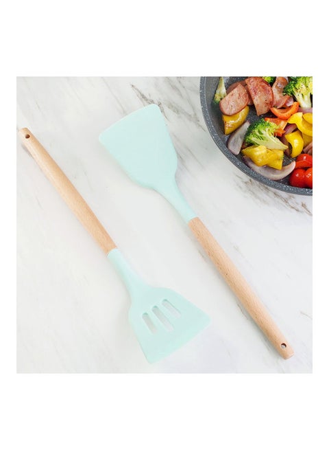 Heat-resistant Easy Flex Design Spatula Turner Blue