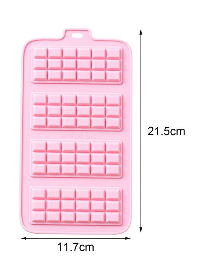4 Cavity Silicon Chocolate Mold Pink 21.5x11.7cm