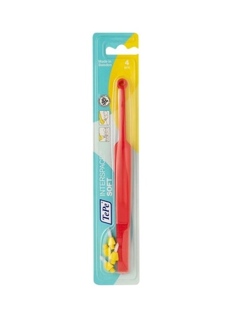 TePe Interspace Soft 4 Tips Blister Red