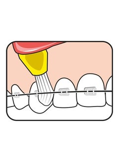 تيبي 4 فراشي أسنان ناعمة برؤوس مدببة لتنظيف ما بين الأسنان من تيبي. أحمر  - Image 2