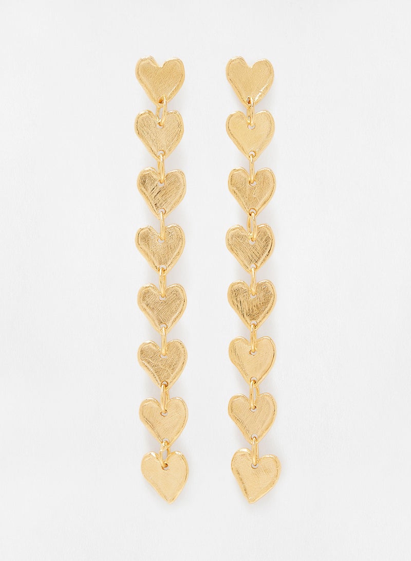 Marcia Moran - Linear Hearts Earrings - Image 1