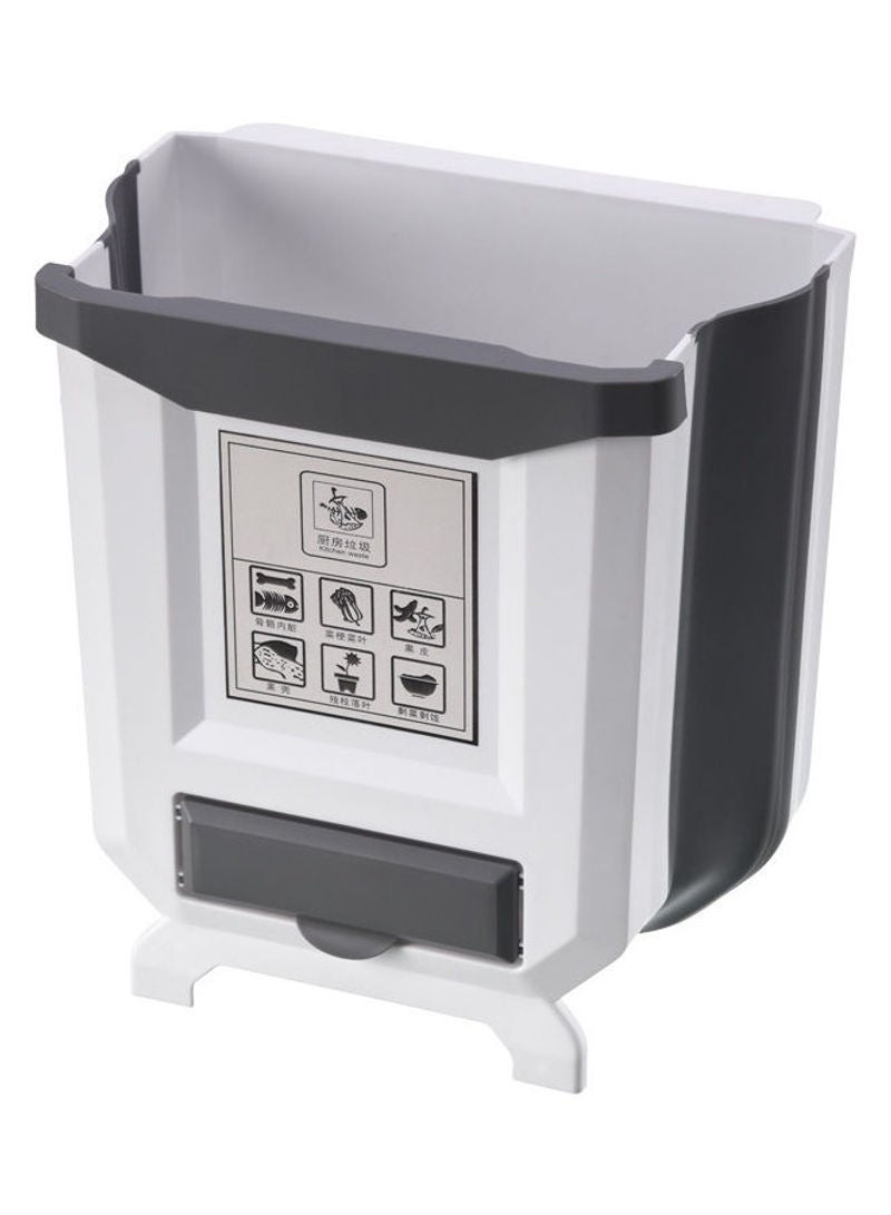 Generic - Creative Folding Trash Can White 7x25x9cm - Image 1