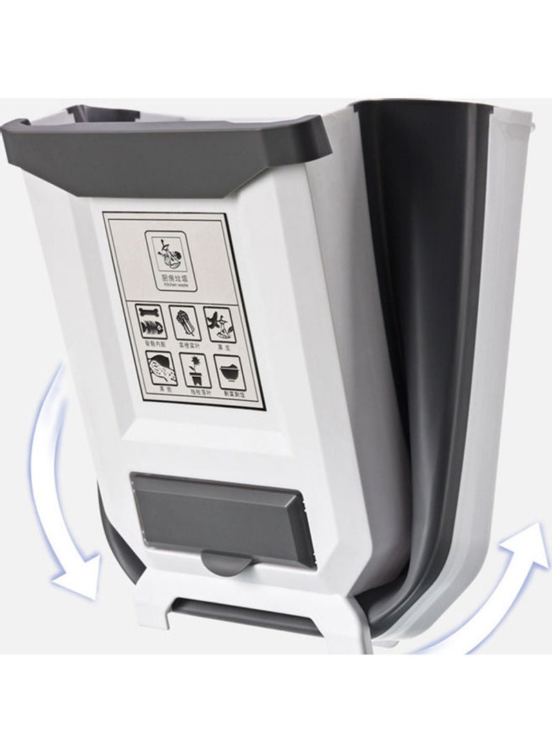 Generic - Creative Folding Trash Can White 7x25x9cm - Image 1