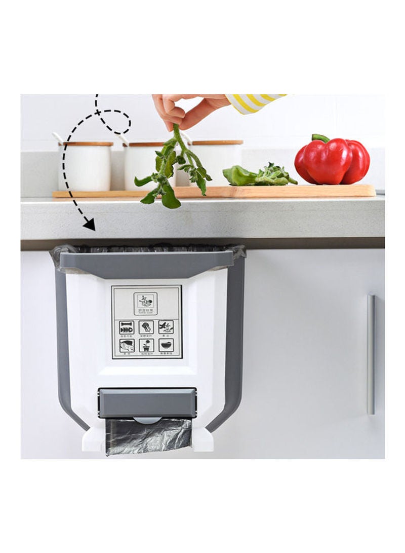 Generic - Creative Folding Trash Can White 7x25x9cm - Image 1