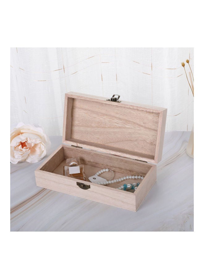 Decorative Retro Wood Box Beige  - Image 3