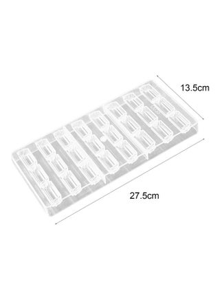 Reusable Food-Grade Chocolate Mold For Kitchen Transparent 27.5x13.5x2.5cm - v1626509808/N49215006A_5