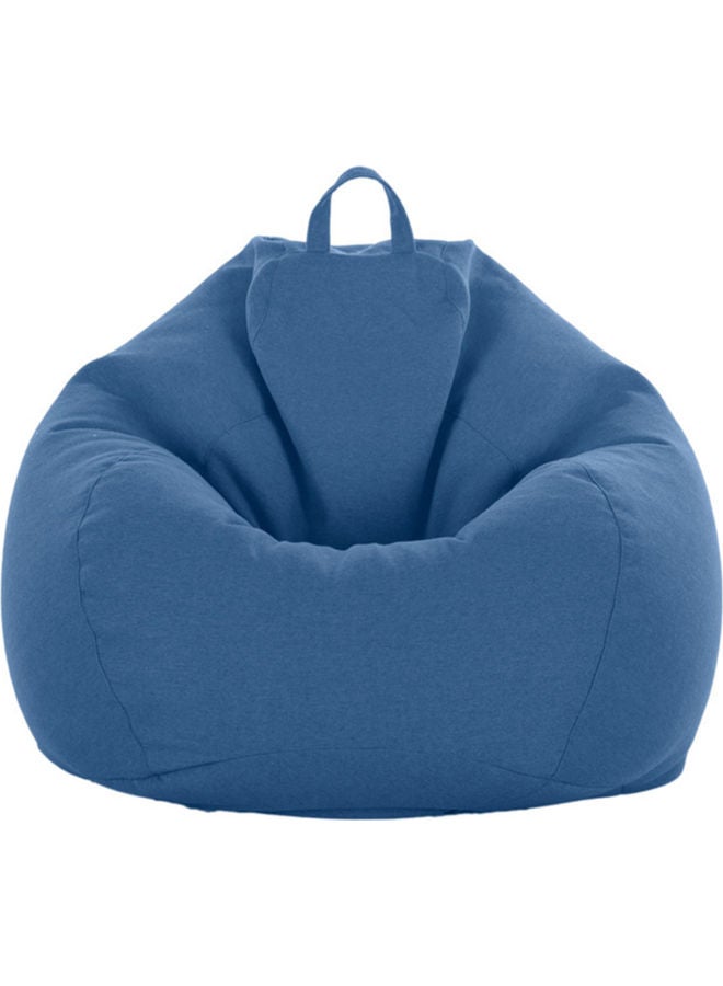 Protector Flax Removable Bean Bag Cover Dark Blue 
