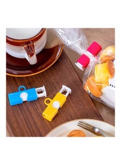 3-Pieces Sealing Clip Food Bag Multicolor