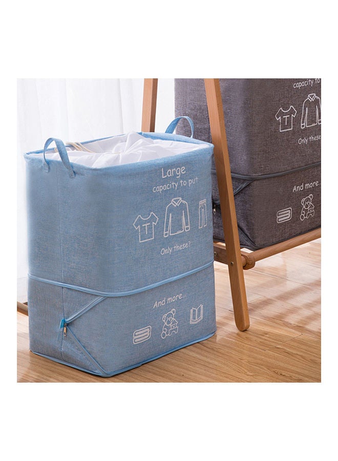 حقيبة غسيل مزودة بمقبض. أزرق. - Image 2