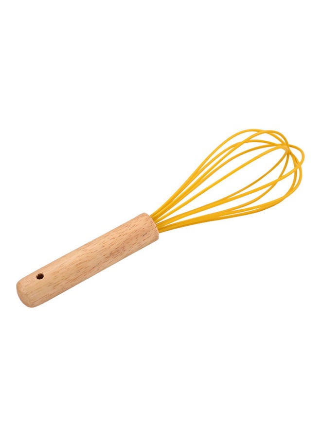 Wood Manual Milk Frother Baking Tools Yellow - Image 3