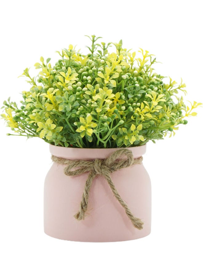 Decorative Artificial Flower With Pot Multicolour - Image 1