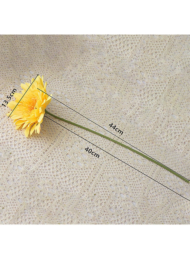 Artificial Chrysanthemum Flower Yellow/Green 30x6x2cm - Image 2