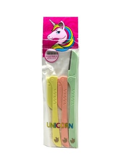 3-Piece Eyebrow Razor Set Multicolour