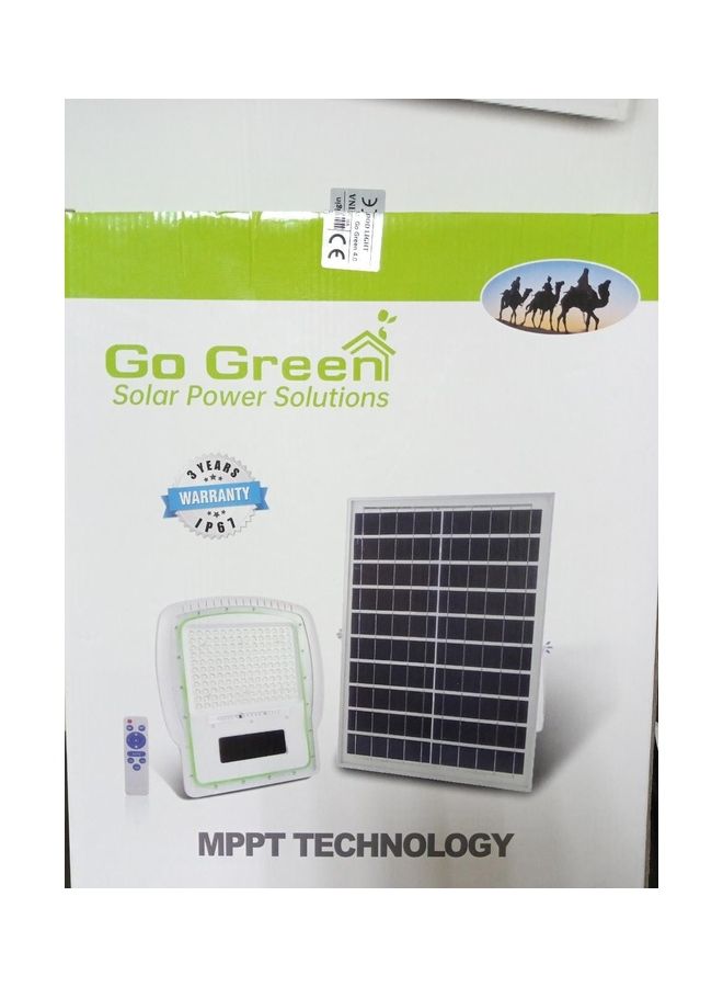 LED Light With Solar Panel And Remote Control Multicolour
