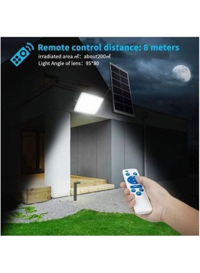 LED Light With Solar Panel And Remote Control Multicolour