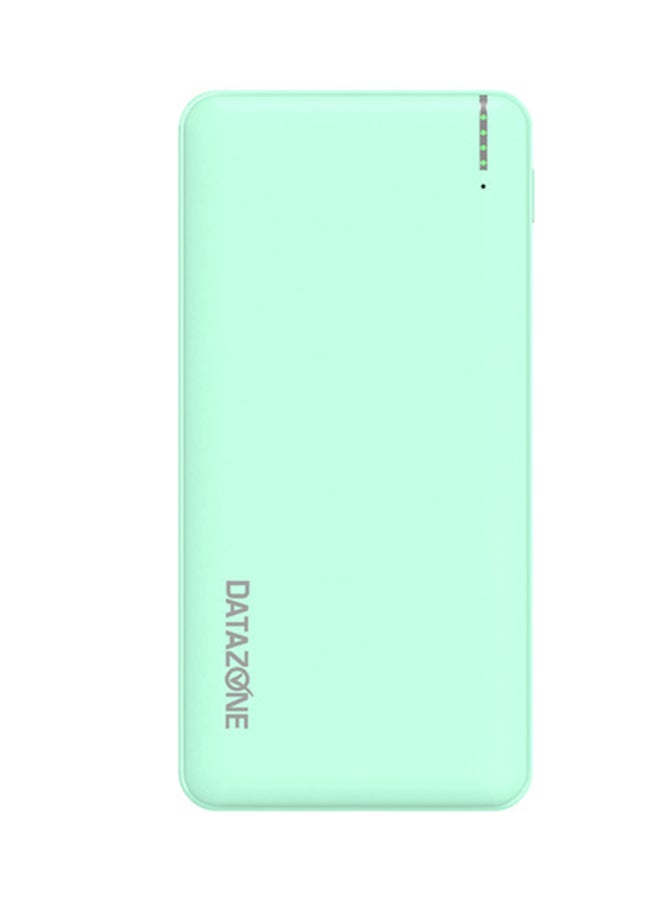 Datazone 10000.0 mAh Portable Lightweight Power Bank Green  - Image 1