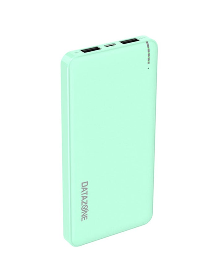Datazone 10000.0 mAh Portable Lightweight Power Bank Green  - Image 4
