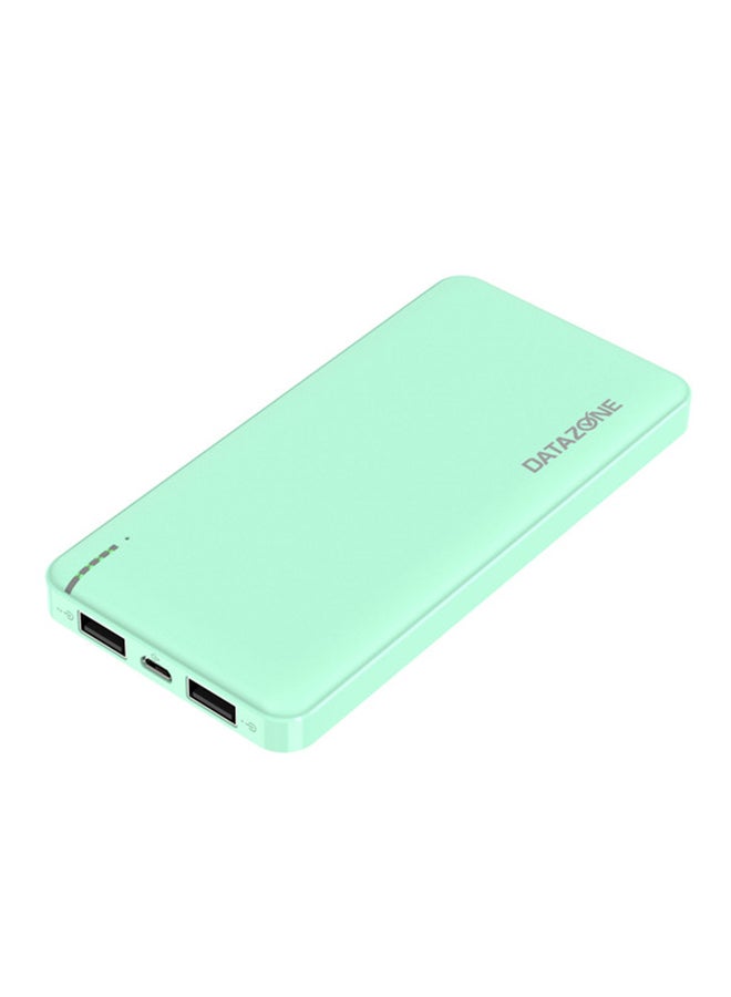 Datazone 10000.0 mAh Portable Lightweight Power Bank Green  - Image 5