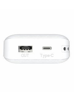 Datazone 10000.0 mAh Portable Lightweight Power Bank White  - Image 3