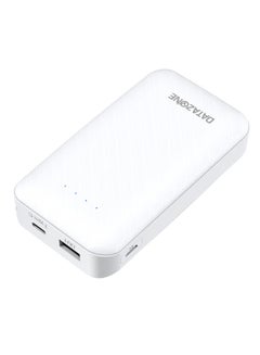 Datazone 10000.0 mAh Portable Lightweight Power Bank White  - Image 5