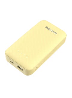 Datazone 10000.0 mAh Portable Lightweight Power Bank Yellow  - Image 4