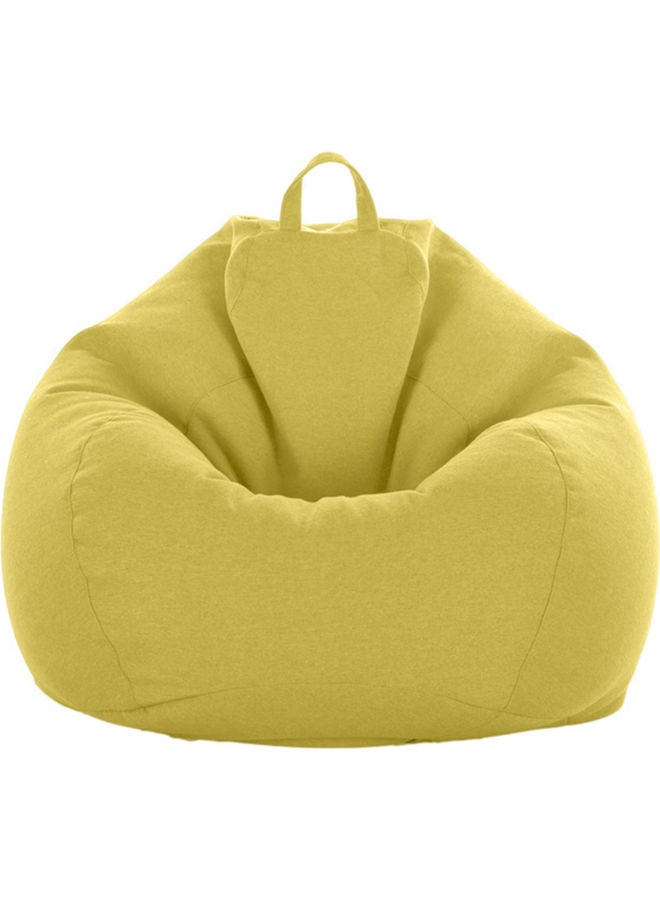 Protector Flax Removable Bean Bag Cover Yellow 