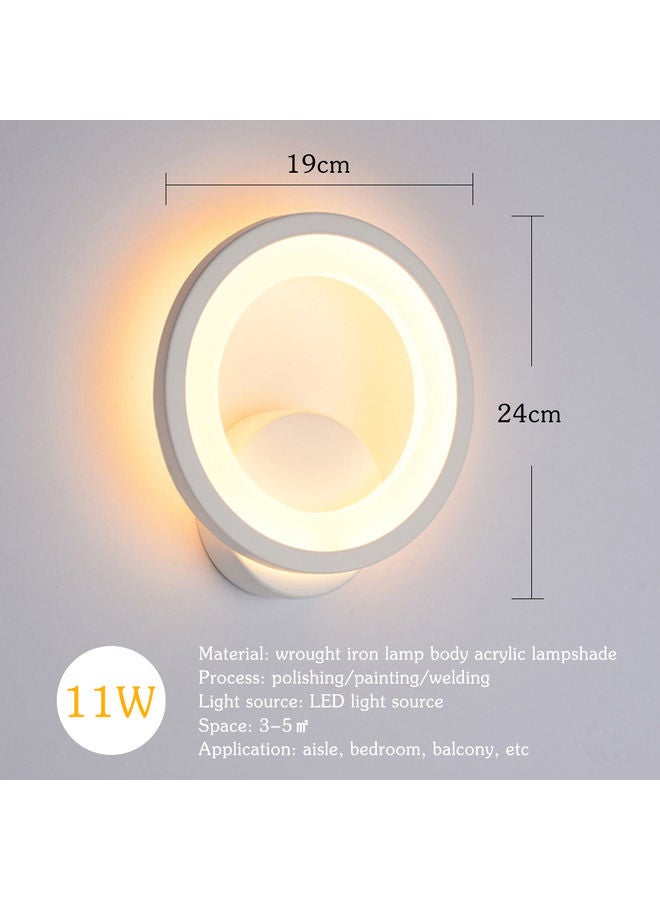 مصابيح جدارية دائرية بتصميم كلاسيكي أبيض دافئ - Image 2