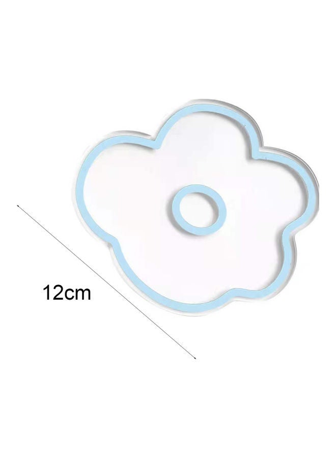 Transparent Acrylic Coaster Blue 