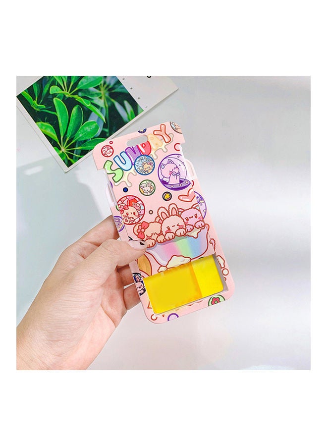 Generic Card Holder Anime Pattern Decorative Acrylic Cartoon Card Badge Holder for Students Red  - Image 3