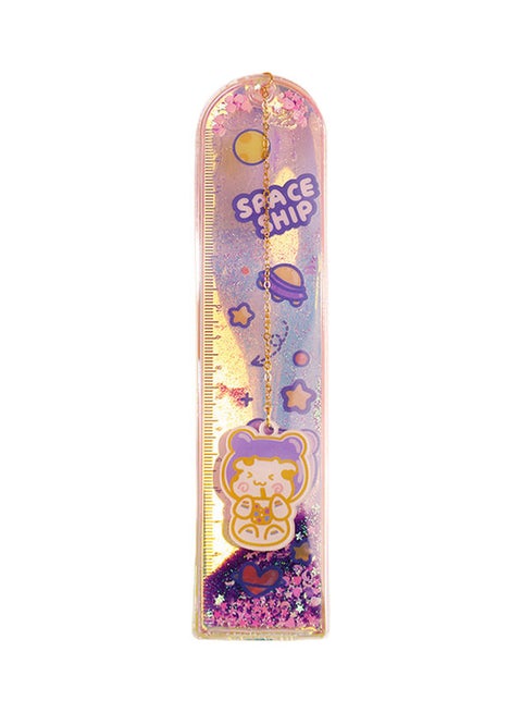 Glitter Quicksand Ruler Bookmark Multicolour