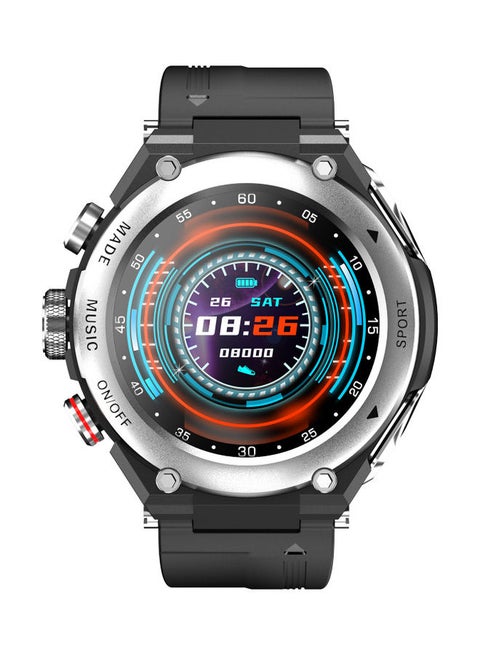 T92 2-In-1 Smartwatch With Bluetooth Earbuds Black/Silver