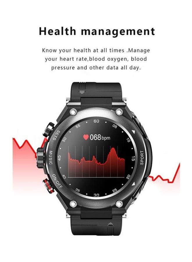 T92 2-In-1 Smartwatch With Bluetooth Earbuds Black/Silver