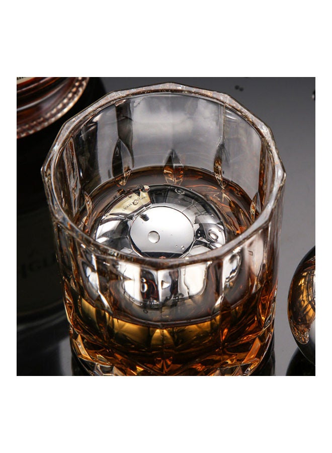 Generic - 2-Piece Ice Cube Eco-friendly Rapid Cooling Stainless Steel Drink Chiller Ball Silver - Image 1