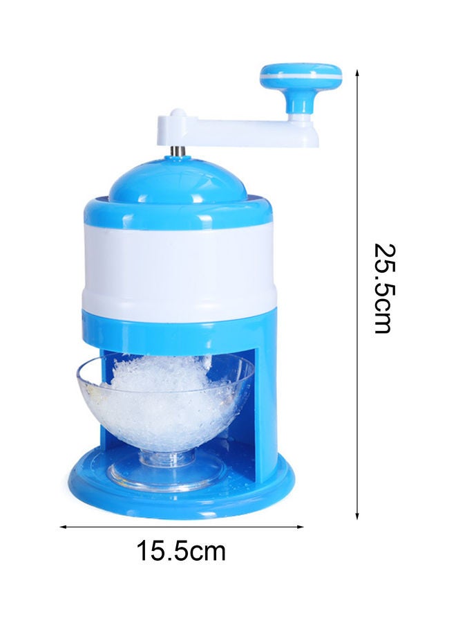 Large Capacity Plastic Manual Ice Shaver Machine Blue/White - Image 5