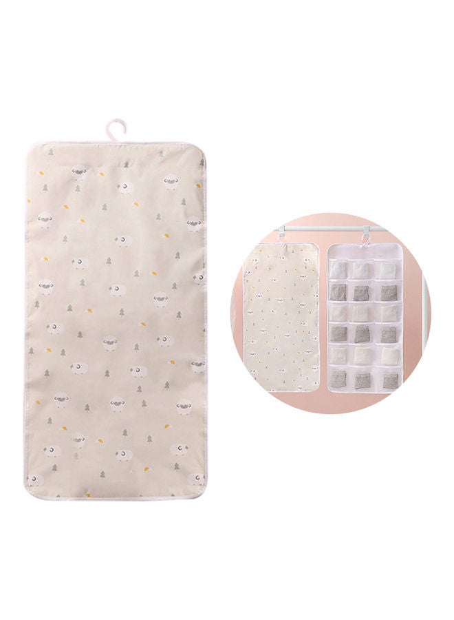 18-Grid Multi-Functional Storage Bag Beige