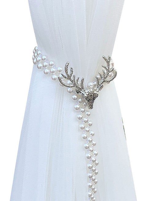 Anti-rust Metal Curtain Clip Silver/White