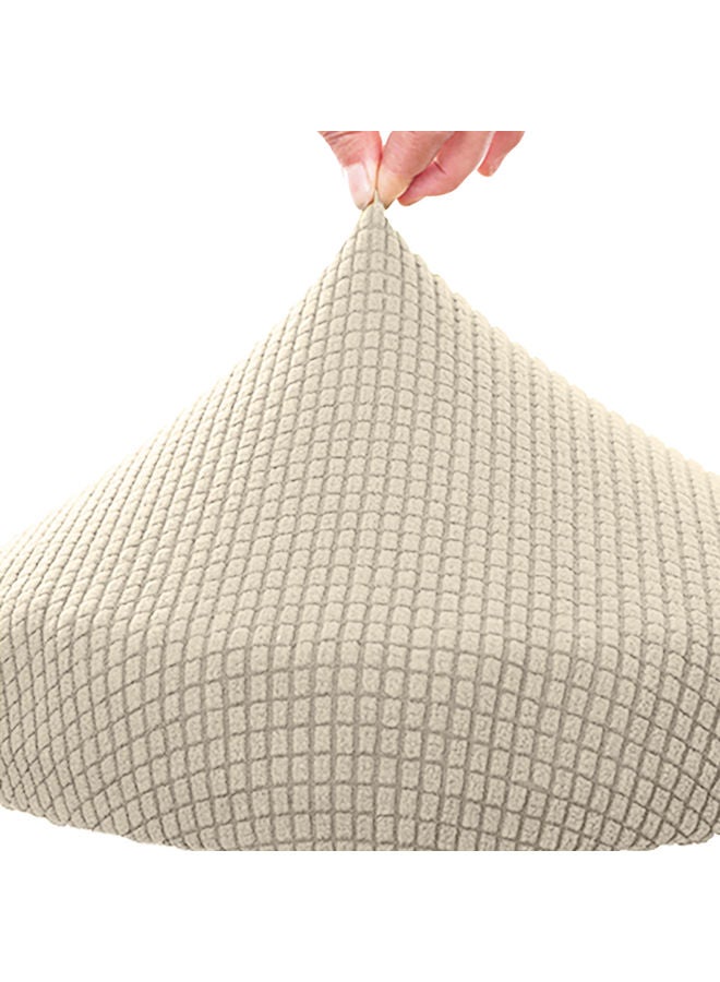 Elastic Stretchable Chair Slipcover Beige 